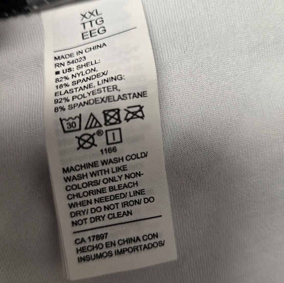 Old Navy Gingham Mid Rise Bikini Bottom Black White XXL - Picture 7 of 9